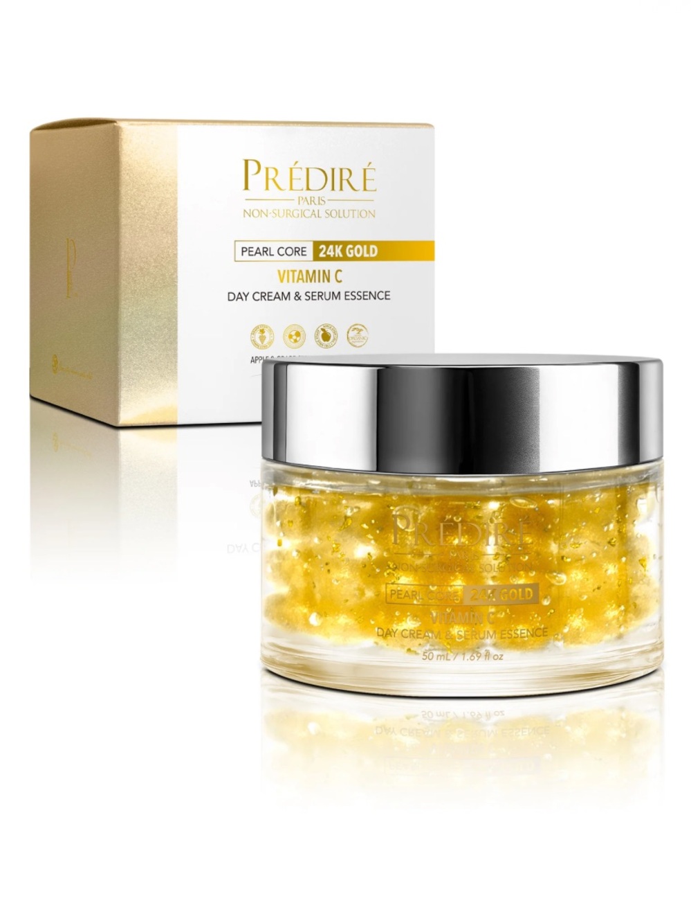 🆕 Predire Paris Pearl Core 24K Gold Vitamin C Day Cream & Serum Essence